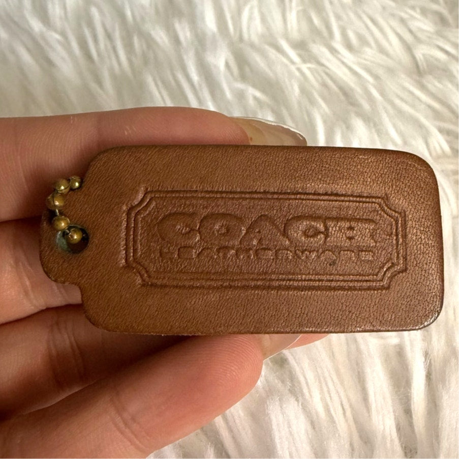 Vintage COACH Fob Bag Charm Hang tag Hangtag