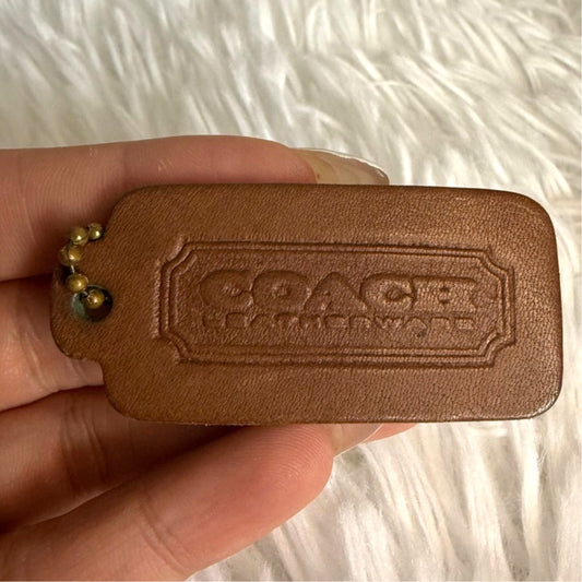 Vintage COACH Fob Bag Charm Hang tag Hangtag
