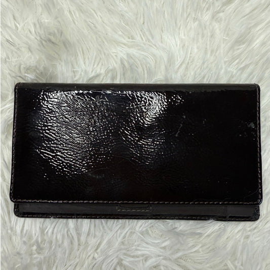 COACH Patent Leather Checkbook Holder