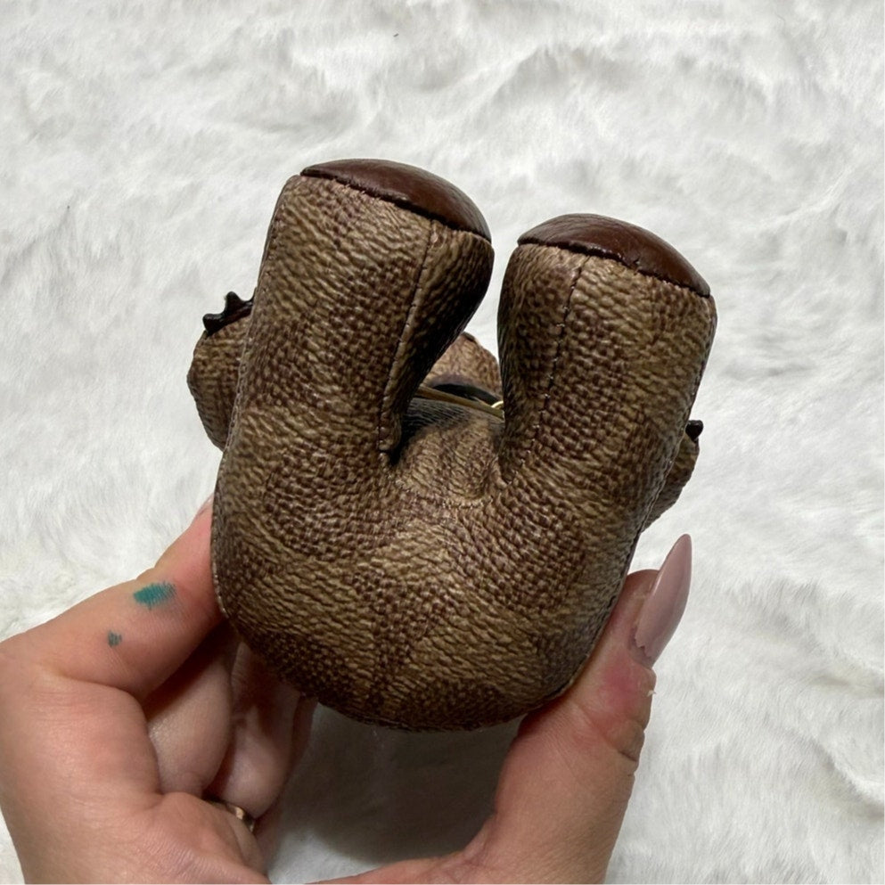 COACH Collectible Bear Bag Charm In Signature Canvas