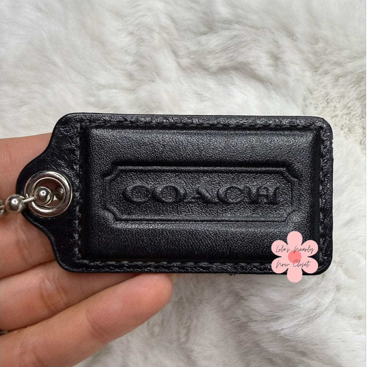 2.5” COACH Fob Bag Charm Hang tag Hangtag