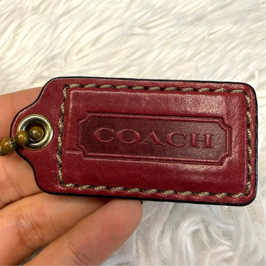2" y2k COACH Fob Bag Charm Hang tag Hangtag