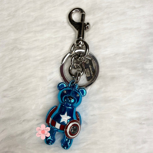 Coach Marvel Captain America Bear Bag Charm
