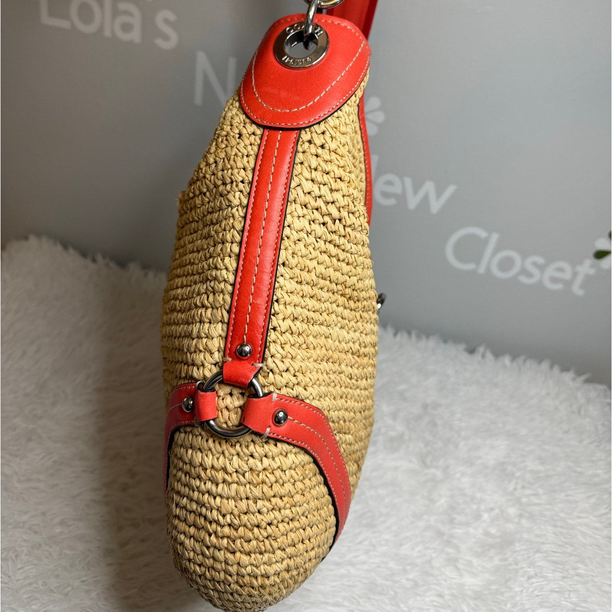 NWT COACH Straw Dogleash 22906 Hobo Shoulder Bag