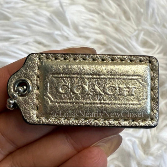 1.5" COACH Fob Bag Charm Hang tag Hangtag