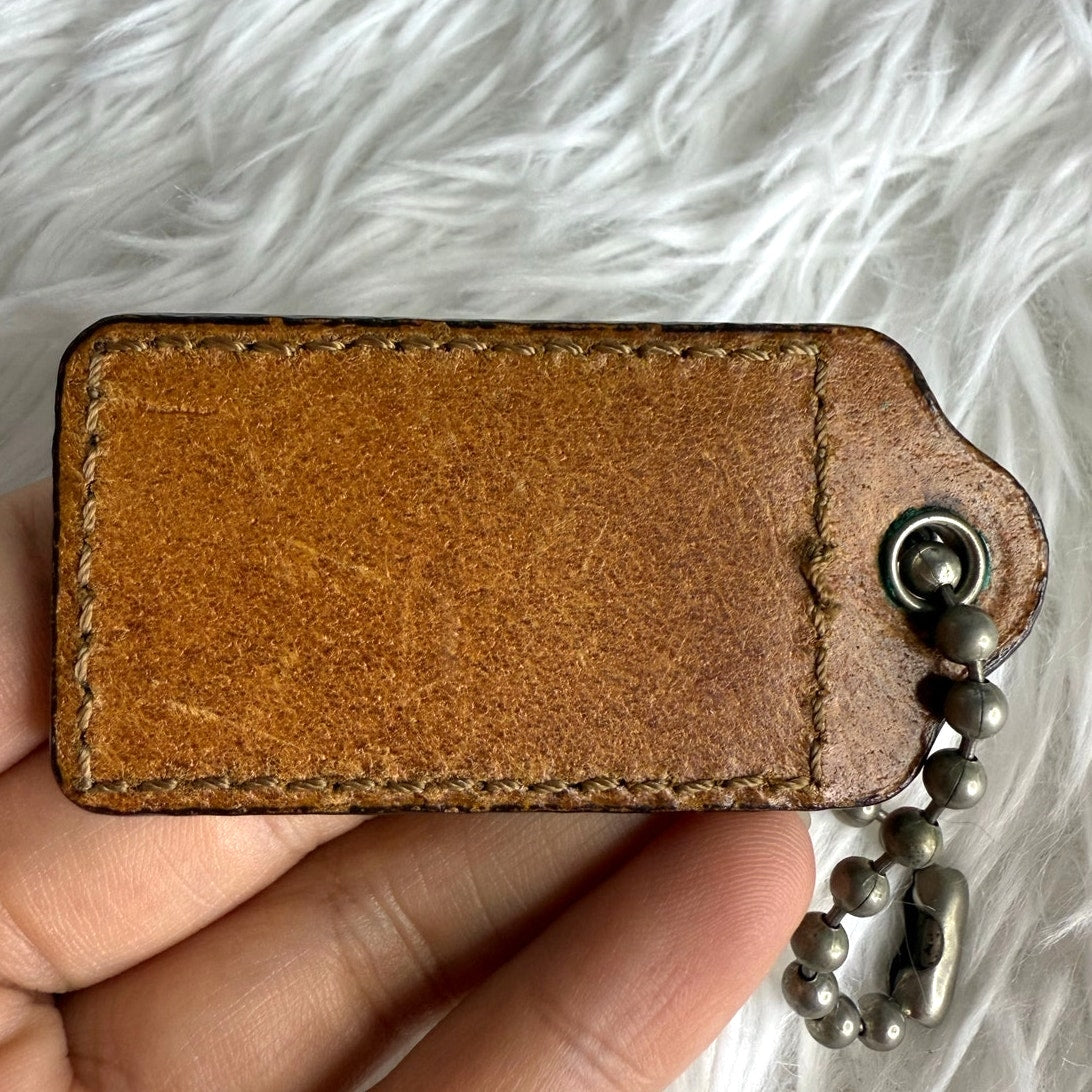 2.5" COACH Fob Bag Charm Hang tag Hangtag