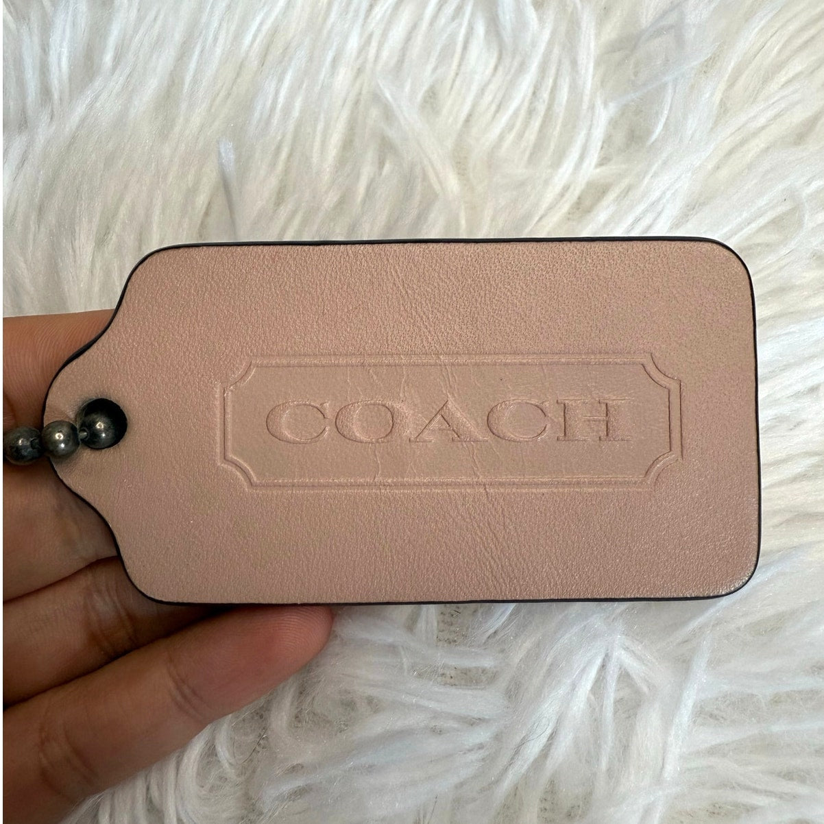 3.5” COACH Fob Bag Charm Hang tag Hangtag