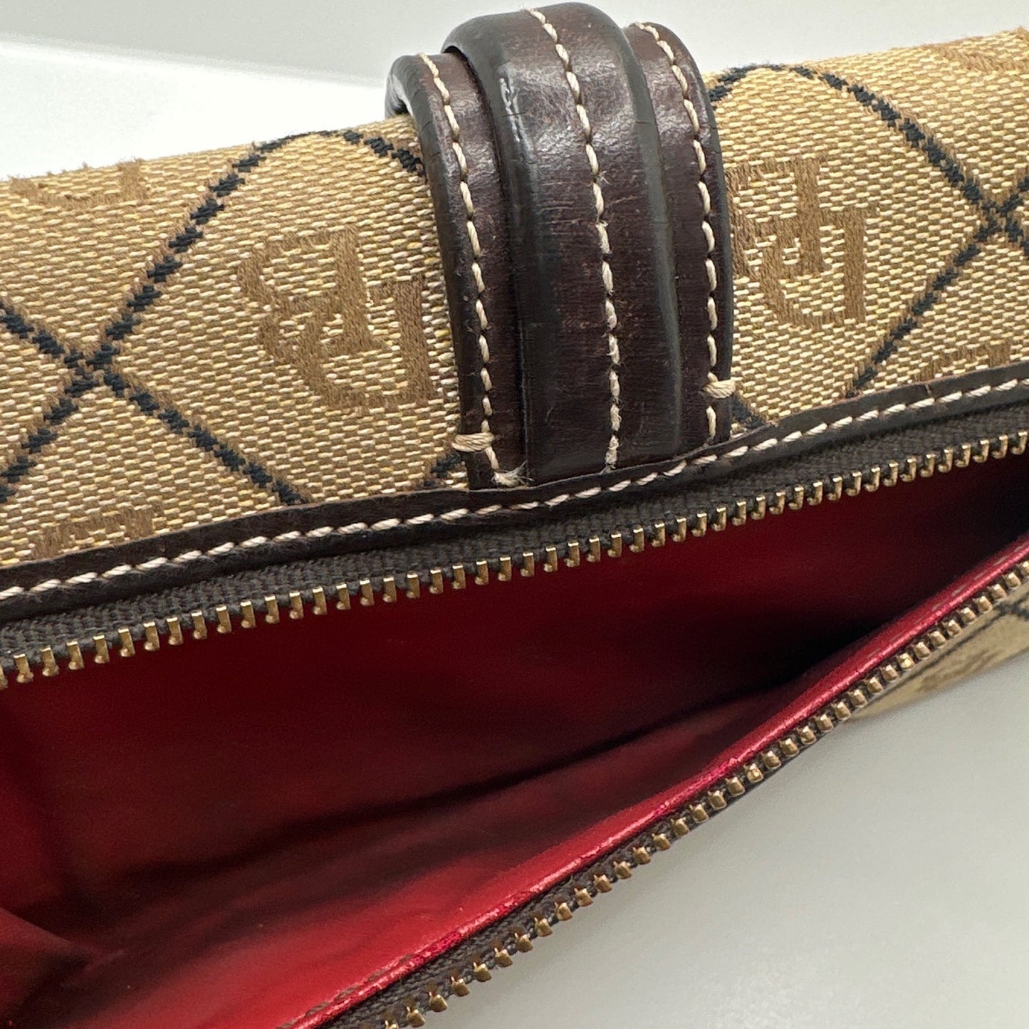 DOONEY & BOURKE Brown Signature Canvas Wallet