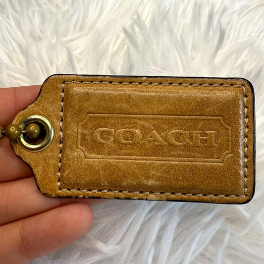 2.5" COACH Fob Bag Charm Hang tag Hangtag