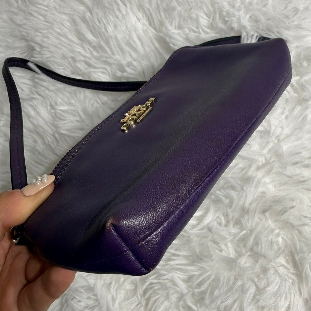 Coach Purple Wristlet