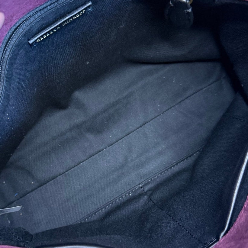 Rebecca Minkoff Darren Top Zip Suede Convertible Shoulder Bag