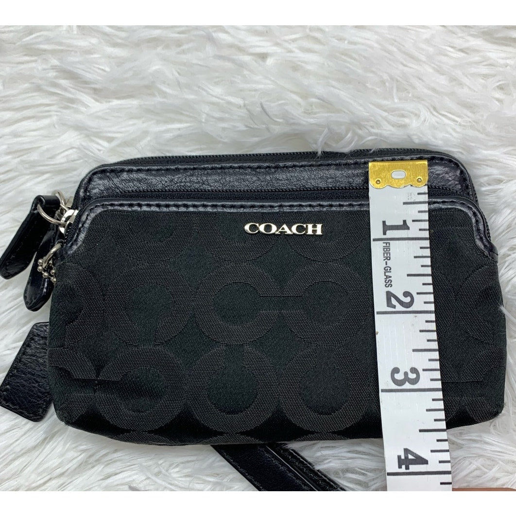 COACH y2k Black Wristlet with Card Slot