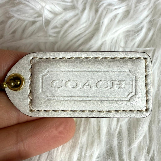 1.5" y2k COACH Vintage Fob Bag Charm Hang tag Hangtag
