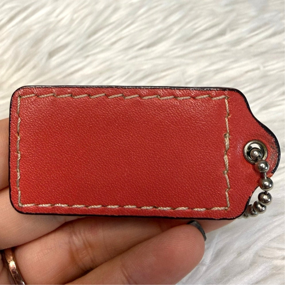 2" COACH Fob Bag Charm Hang tag Hangtag