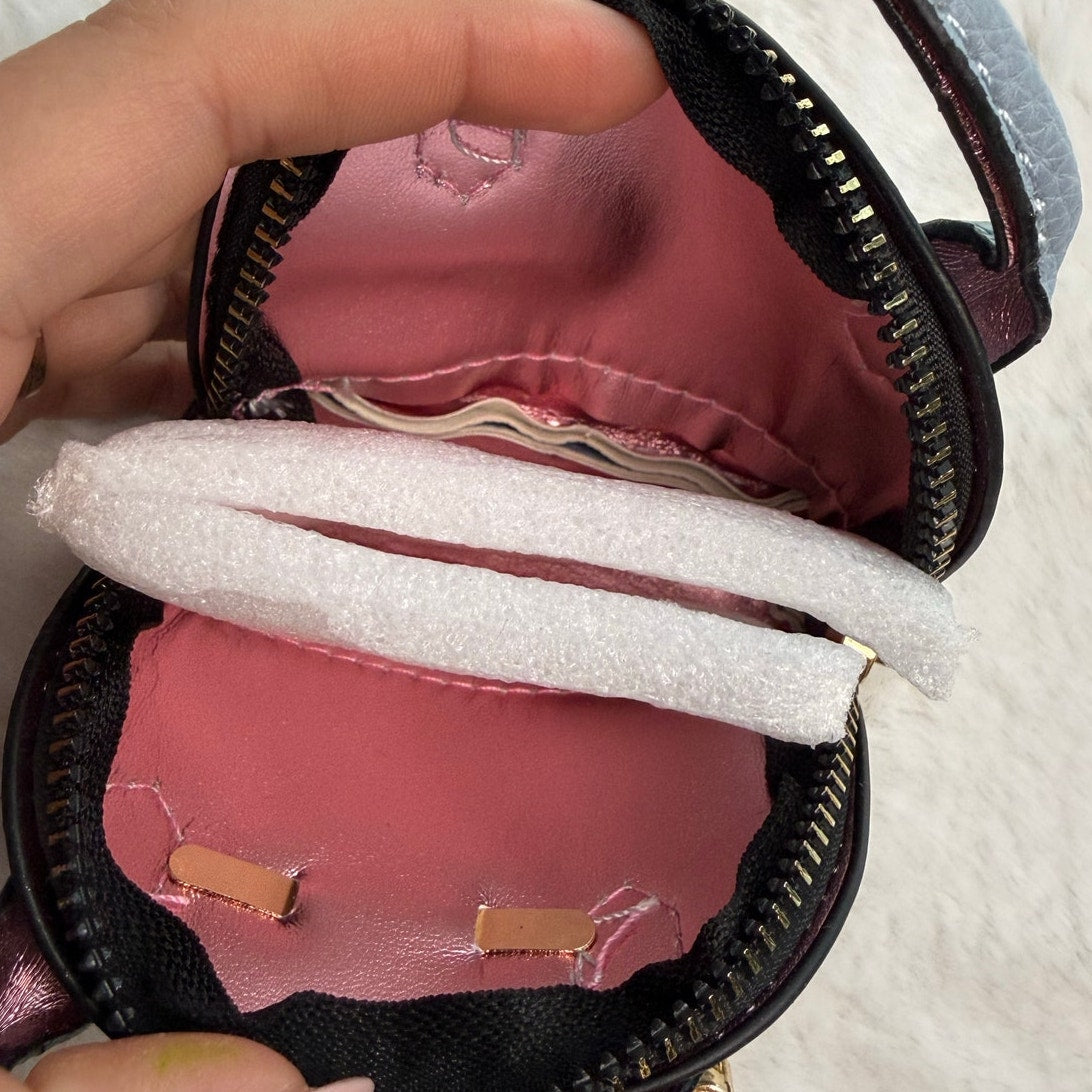 Mini Tote Bag Keychain Coin Purse Mini Pouch Zipper Fashion Charm Bag Charm