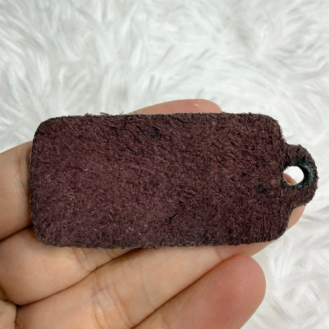 Vintage COACH Burgundy Fob Bag Charm Hang tag Hangtag