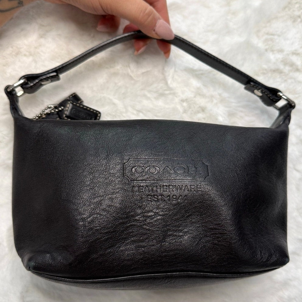 Y2K COACH Vintage Black Leatherware Mini Purse