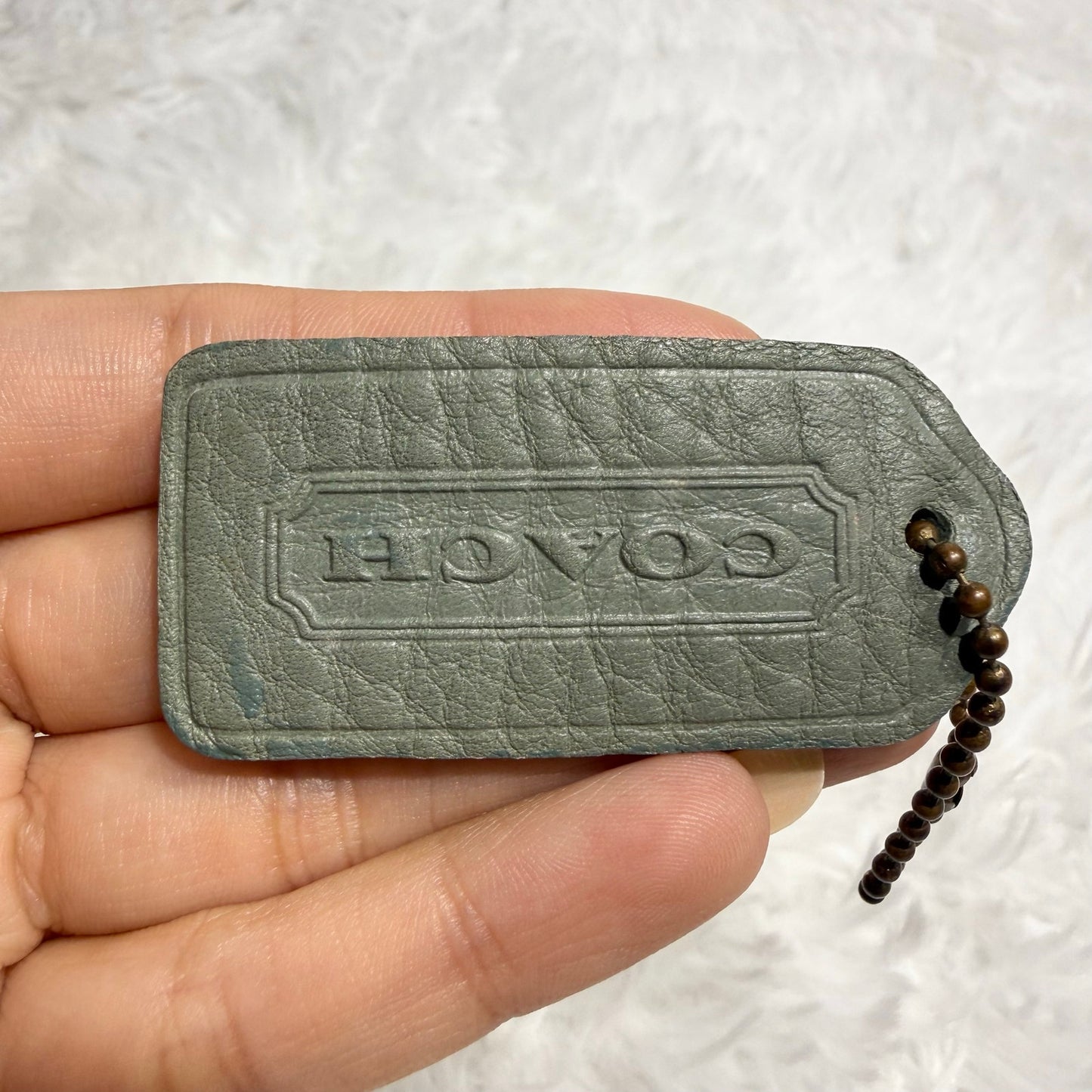 2" Vintage COACH Sonoma Sea Fob Bag Charm Hang tag Hangtag