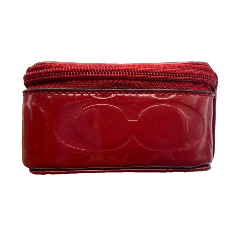 COACH Red Signature Jewelry Box