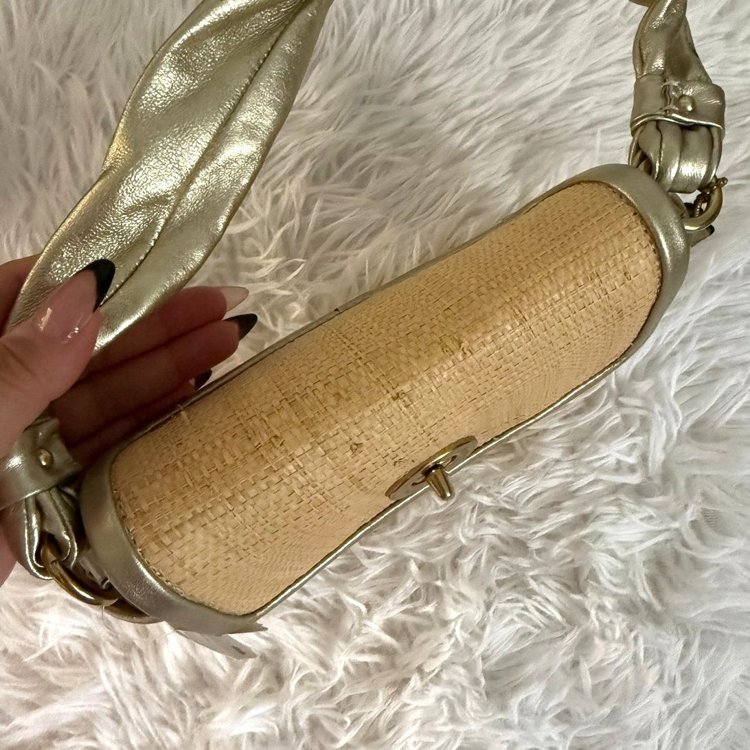 NWT COACH 2008 Parker Straw 42475 Top Handle Bag Purse