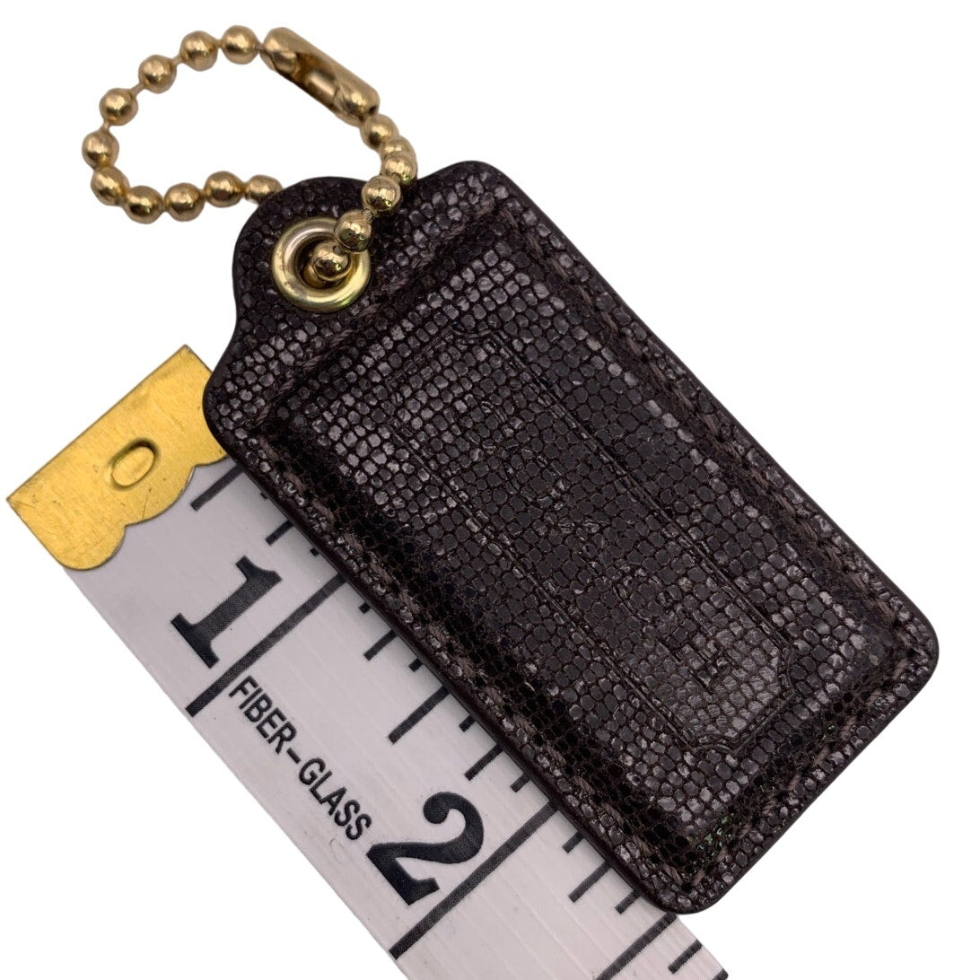 COACH Brown Replacement Hang Tag Bag Charm