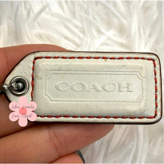 1.5” y2k COACH Vintage Fob Bag Charm Hang tag Hangtag