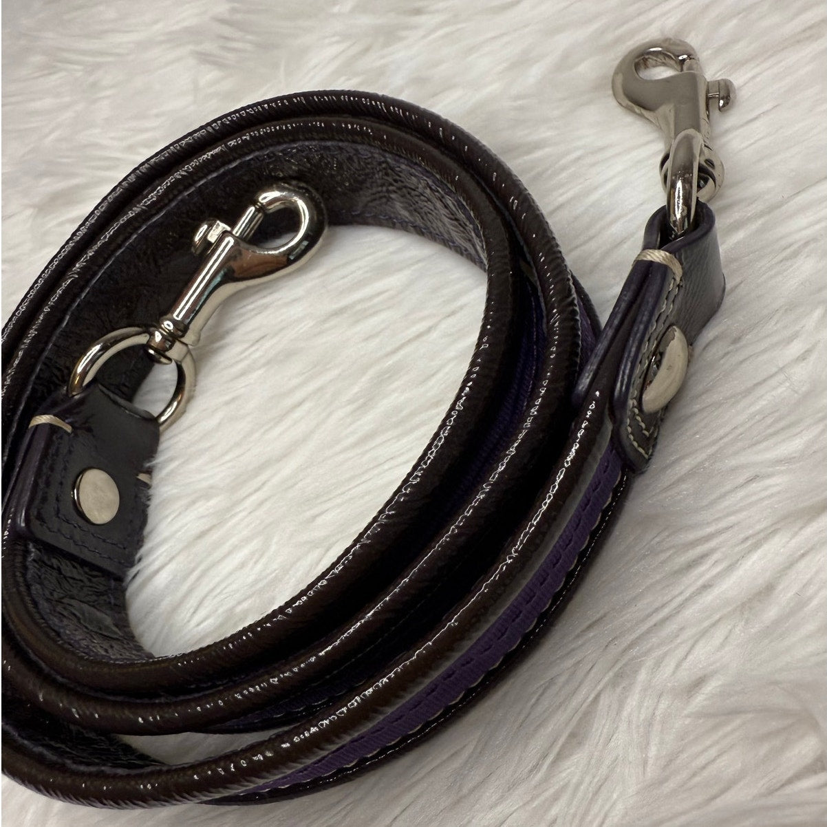 COACH Poppy Replacement Patent Leather Strap Shoulder Strap
