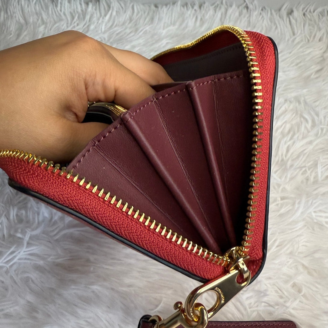 COACH Long Zip Around Wallet With Horse And Carriage