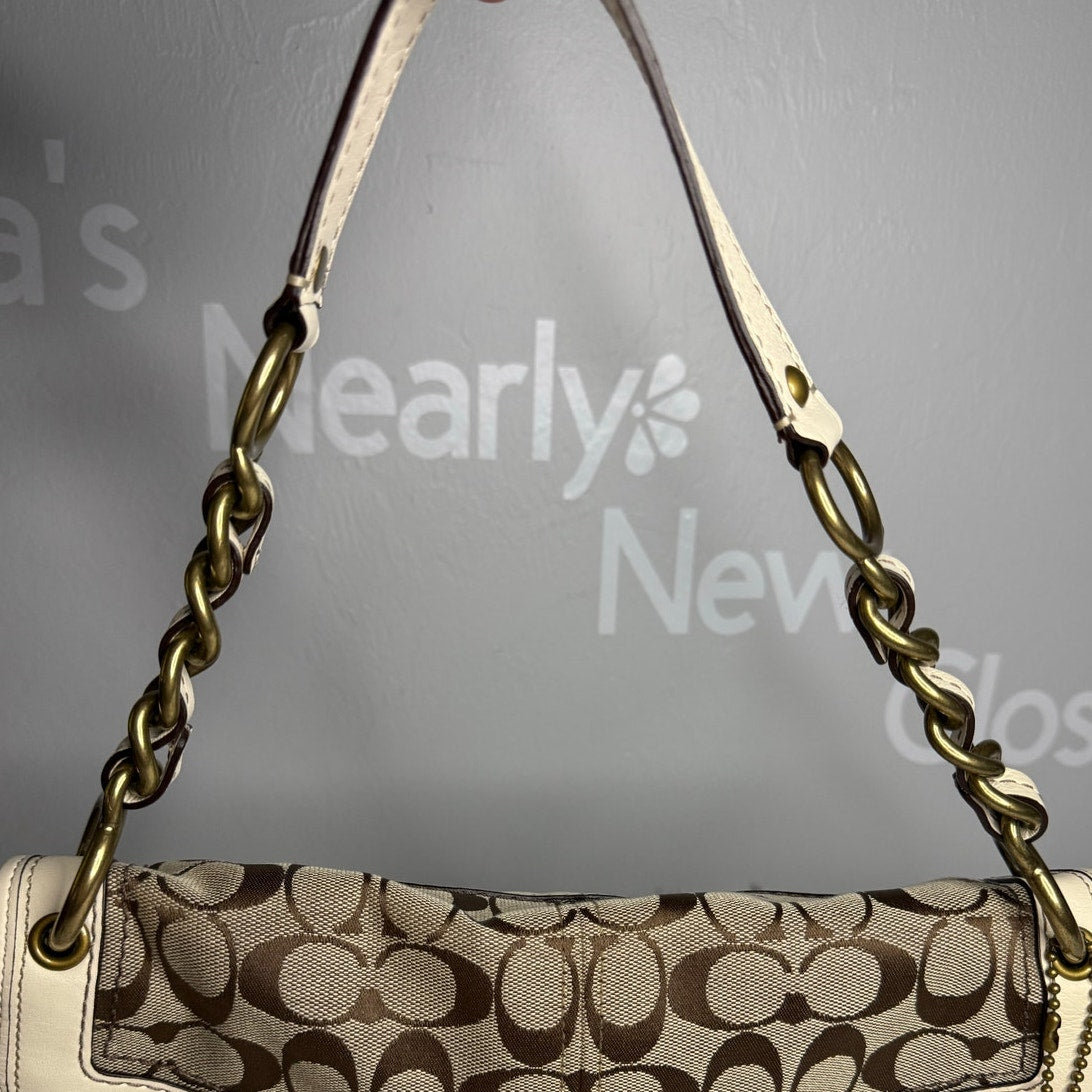 y2k COACH Legacy 2007 Leigh Turnlock Shoulder Bag