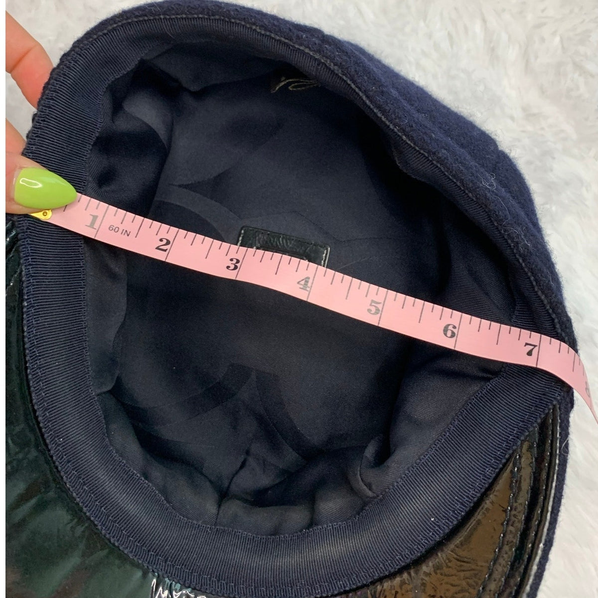 y2k Coach Blue 100% Wool Hat Cap