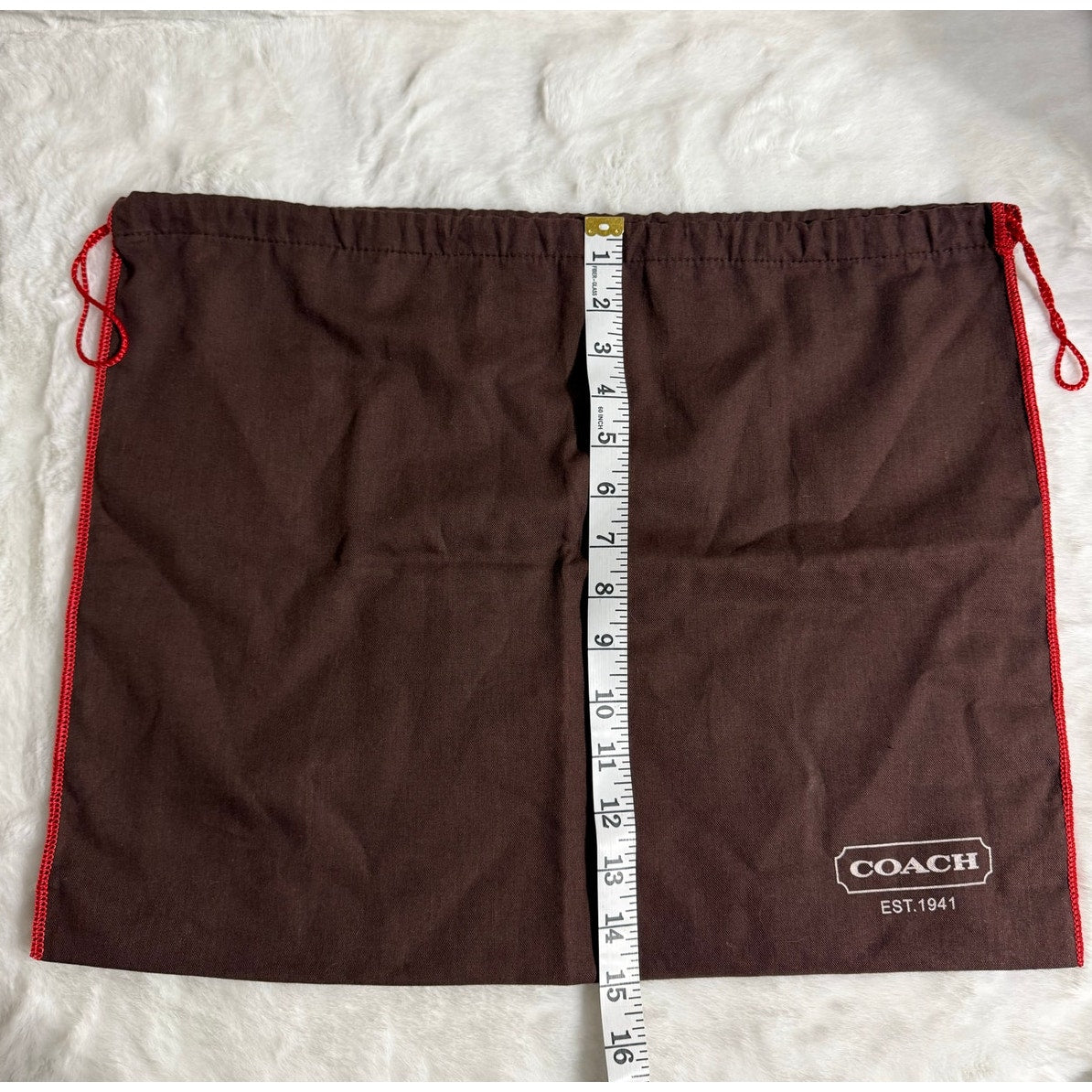 y2k COACH Brown Dust Bag