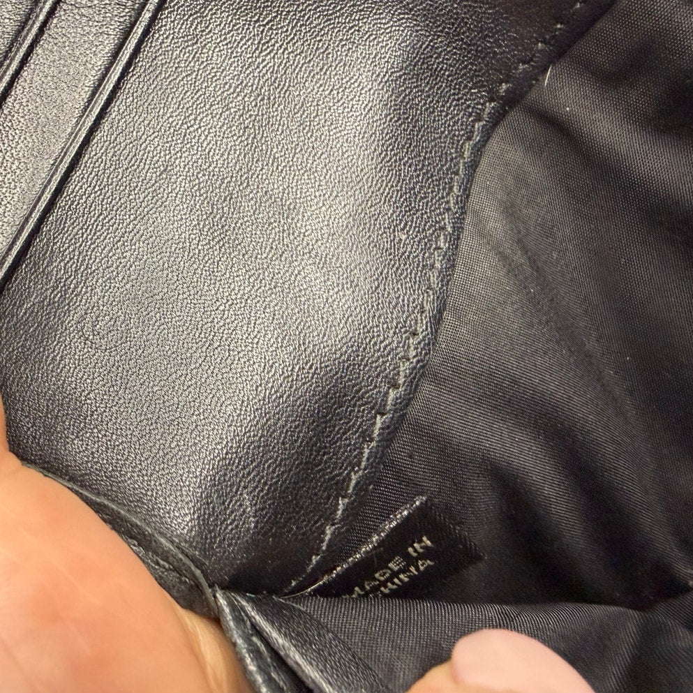 COACH Black Signature Canvas Wallet