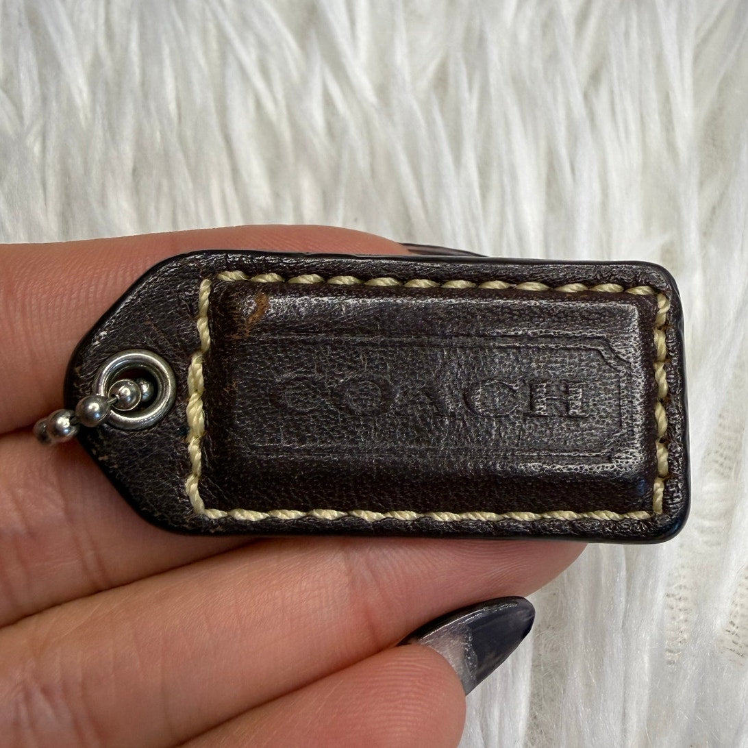 1.5" y2k COACH Vintage Daisy Flower Bag Charm Key Fob