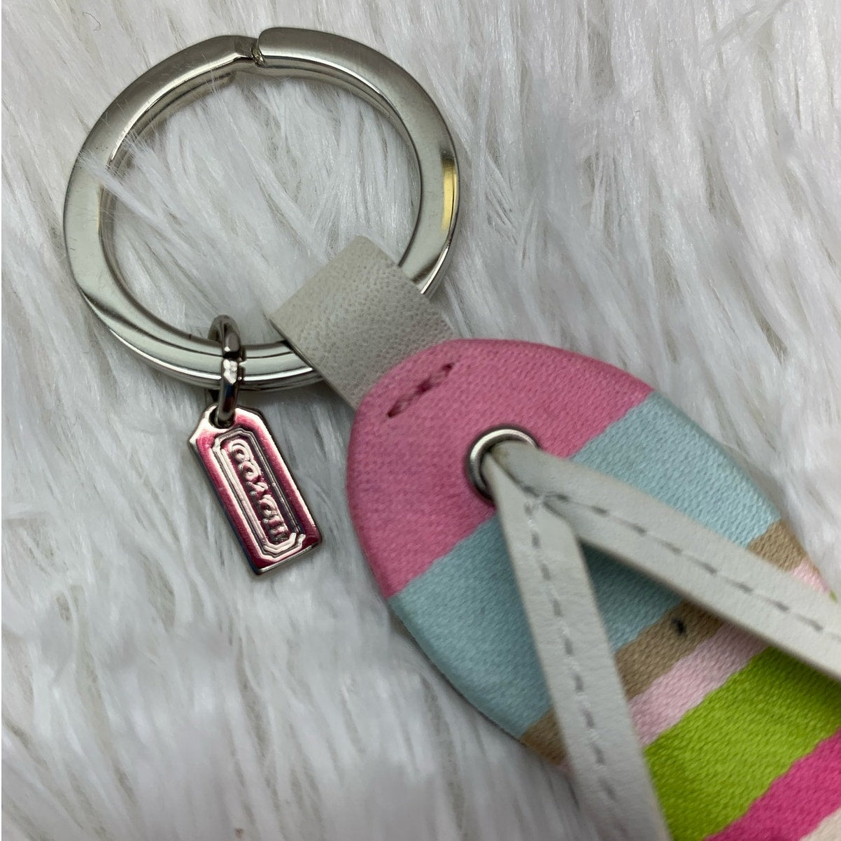 y2k COACH Sandal Bag Charm Key Chain