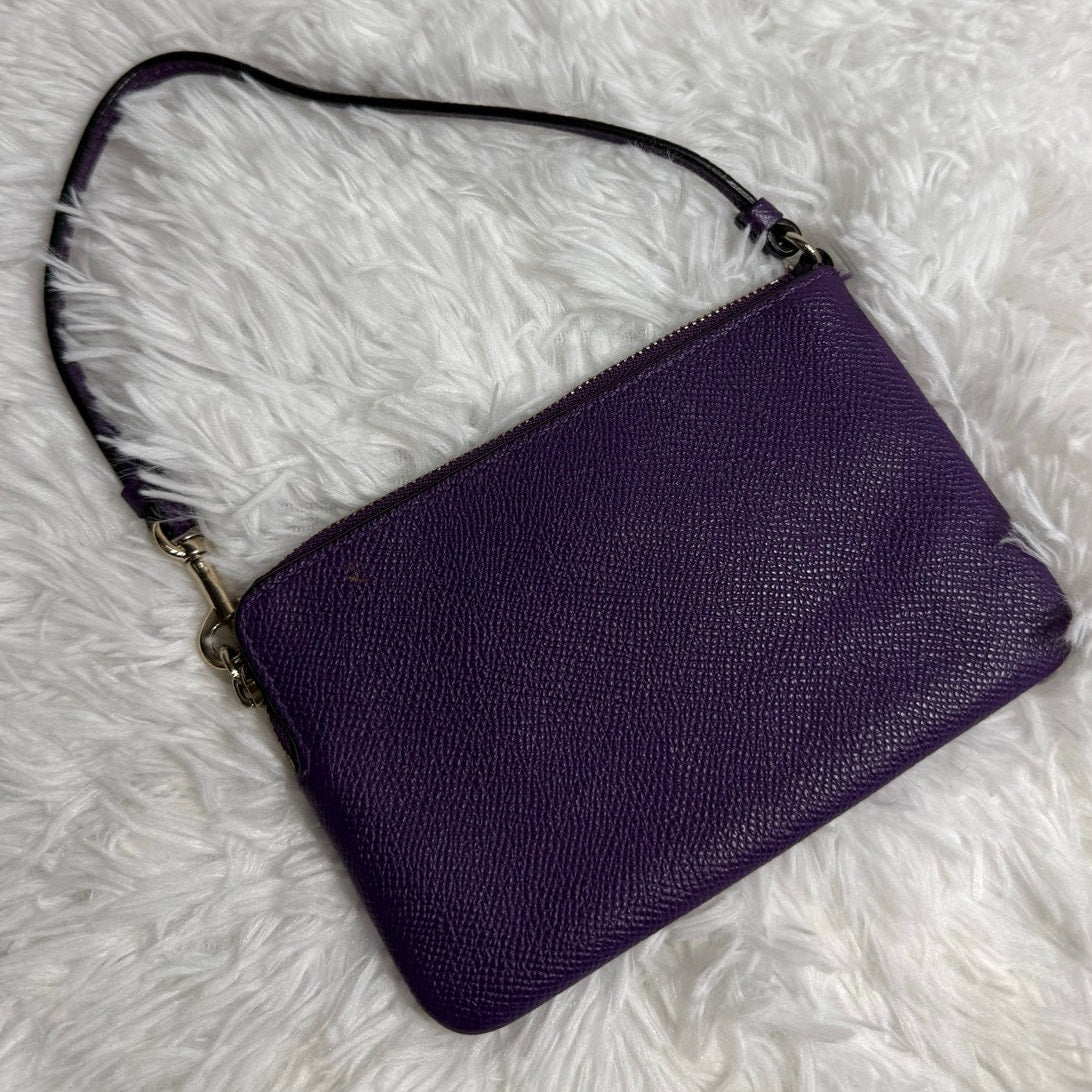 Coach Purple Wristlet