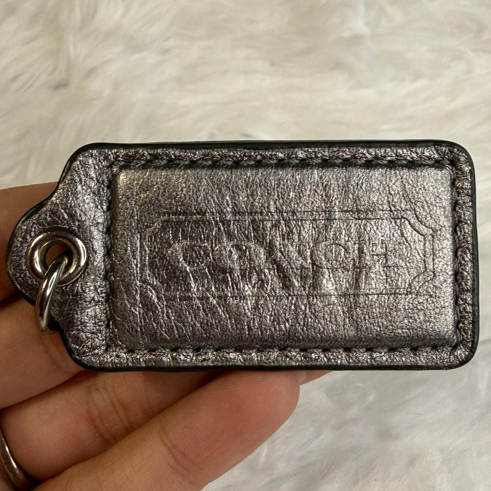 2" COACH Fob Bag Charm Hang tag Hangtag