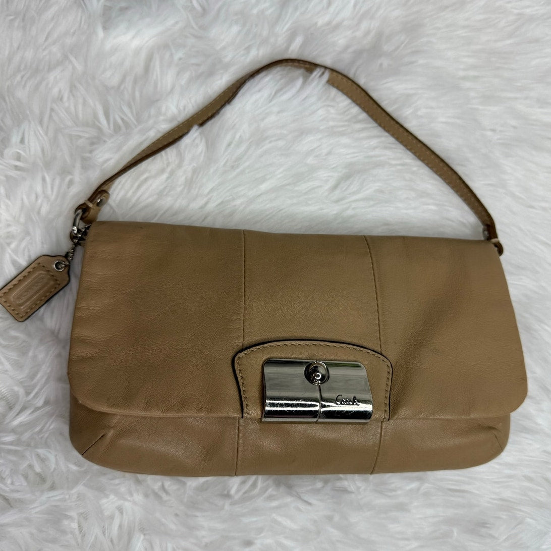 COACH y2k Tan Kristin Mini Purse Wristlet