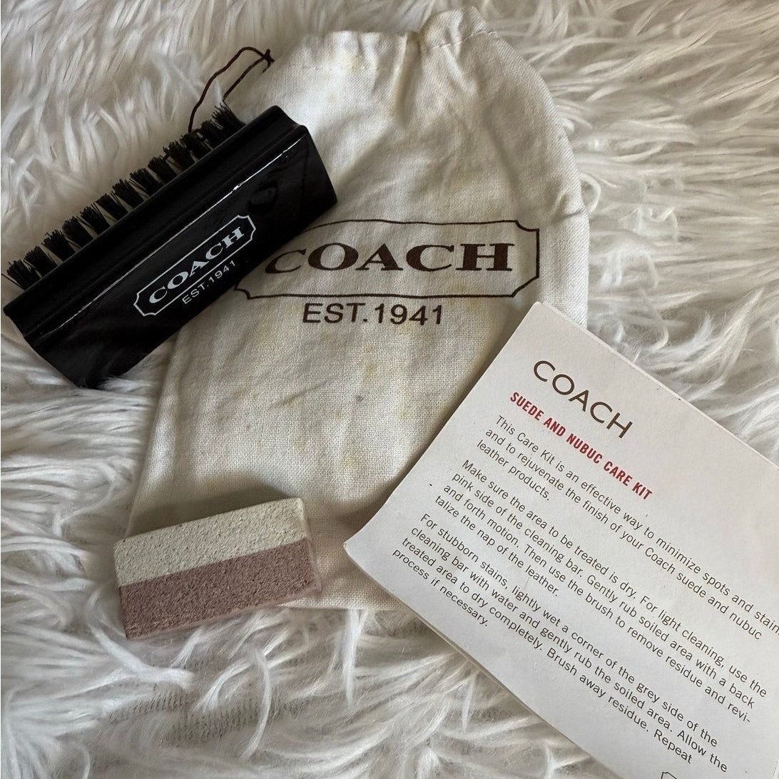 Vintage Coach Suede and Nubuck Care Kit with Small Dust Bag