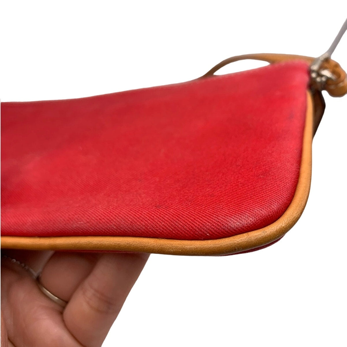 Vintage COACH y2k Red 2 Toned Wristlet