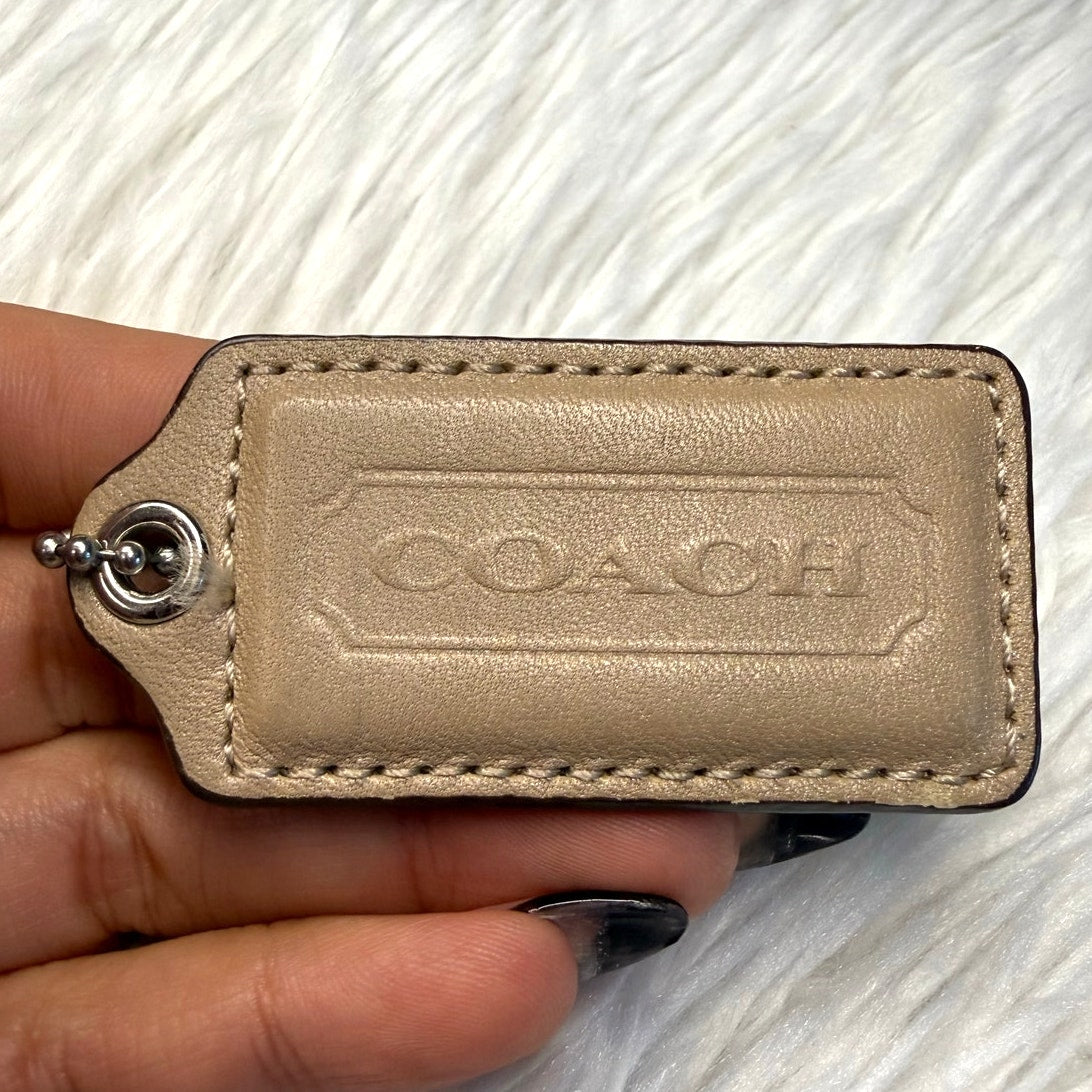 2" COACH Fob Bag Charm Hang tag Hangtag