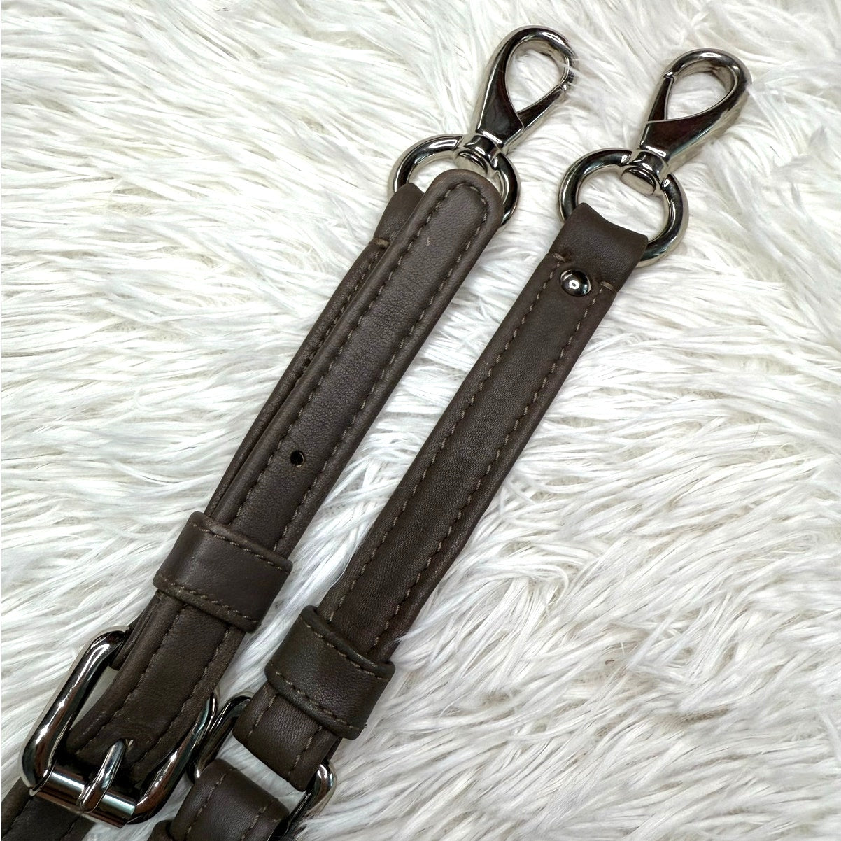 Brown Silver Crossbody Replacement Strap