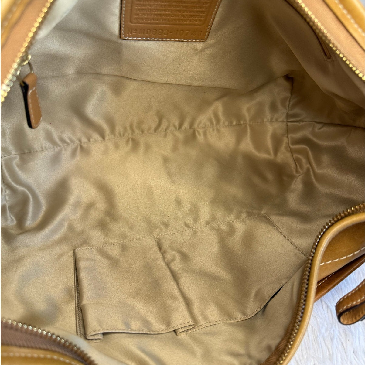 Vintage Coach y2k 10741 Two-Tone Ergo Hobo Bag One Shoulder Bag