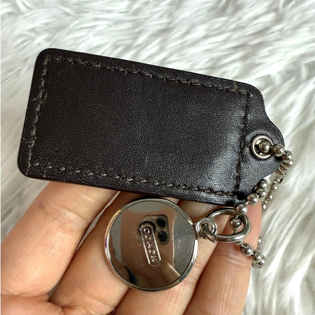 2" COACH Fob Bag Charm Hang tag Hangtag