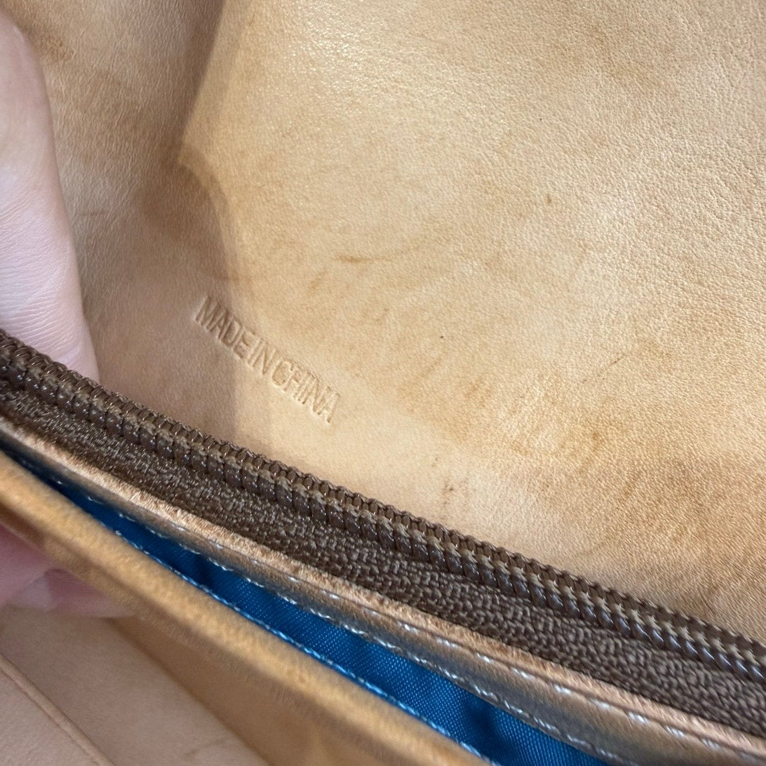 y2k Coach Stripe Signature Denim Turnlock Bifold Wallet