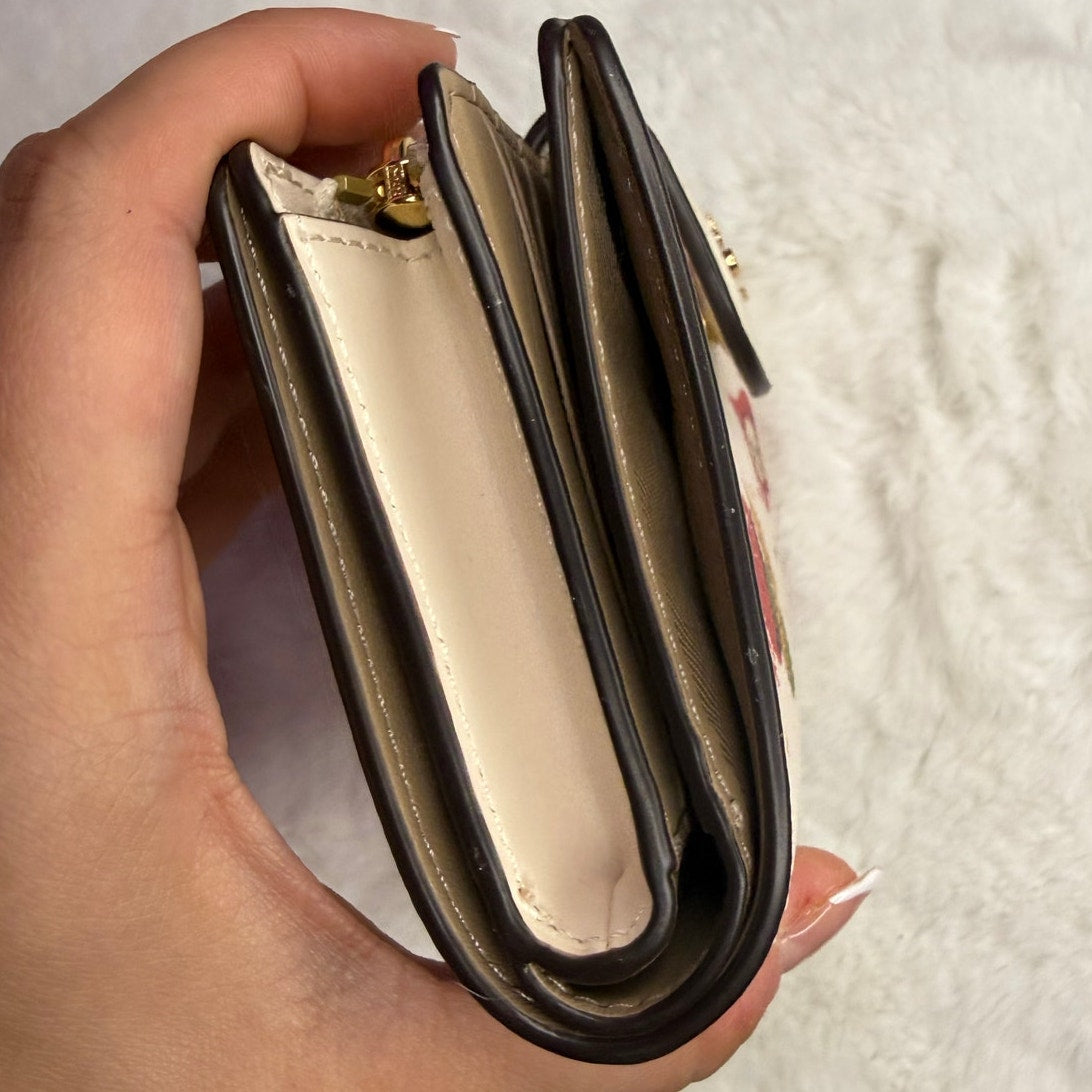 COACH Medium Corner Zip Wallet with Ornament Print