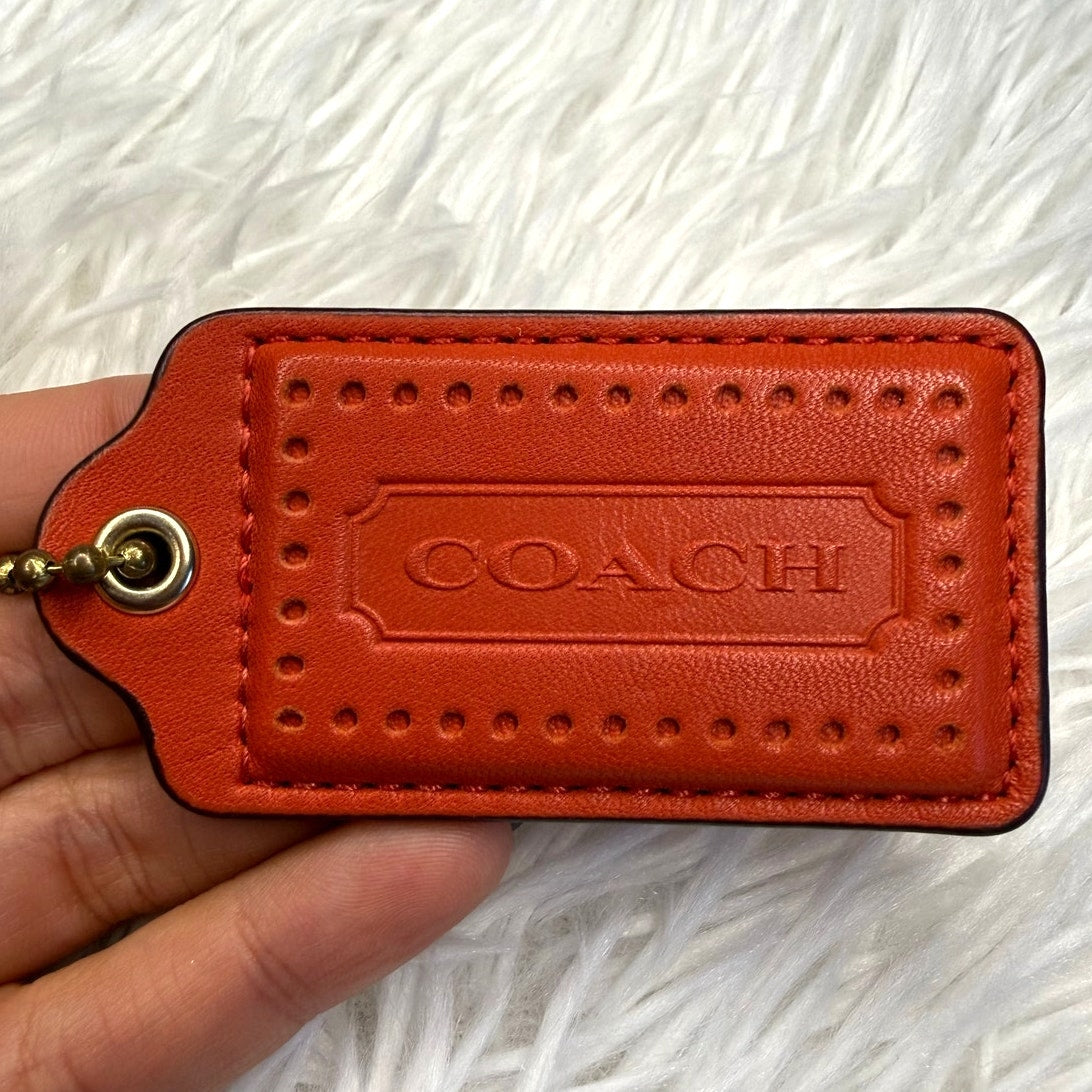 2.5" COACH Fob Bag Charm Hang tag Hangtag