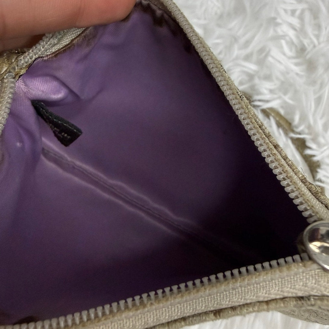 Coach Silver Signature Wristlet