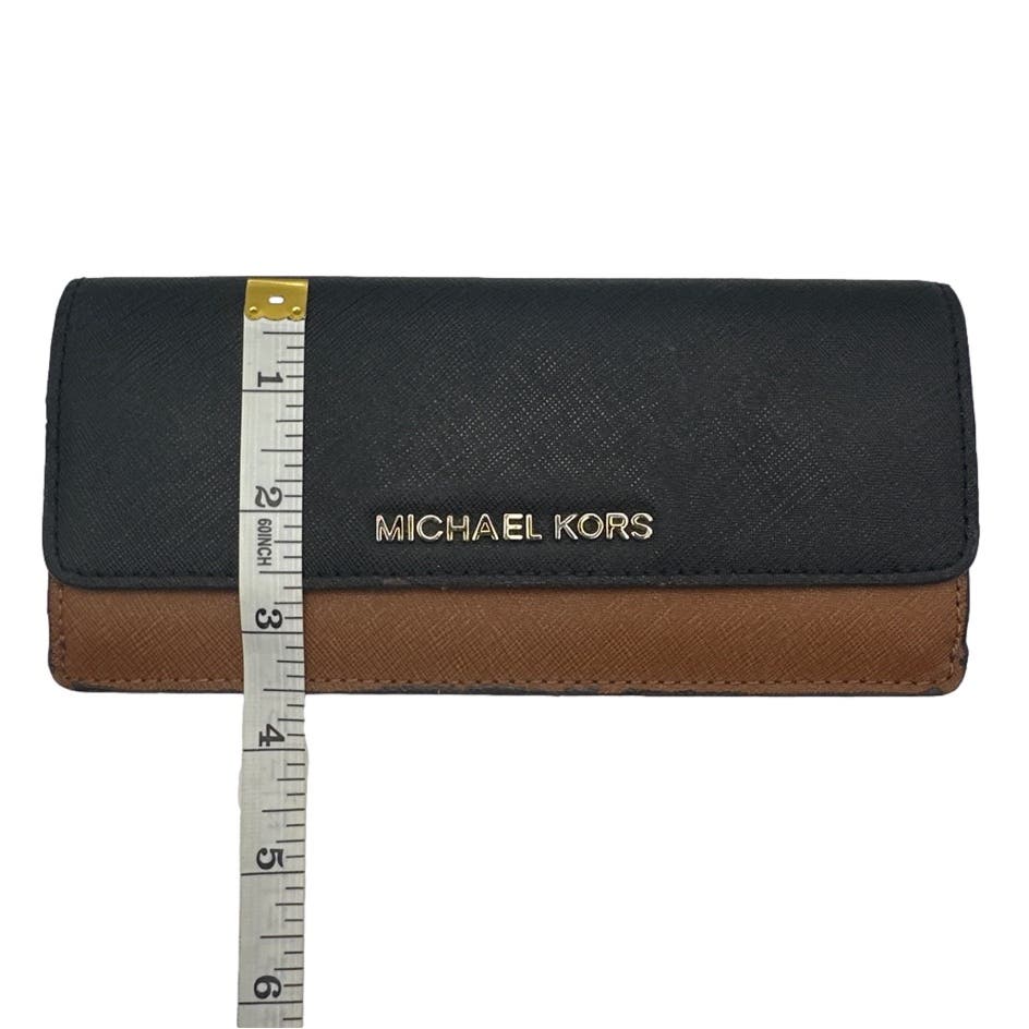 Michael Kors Slim Brown and Black Wallet