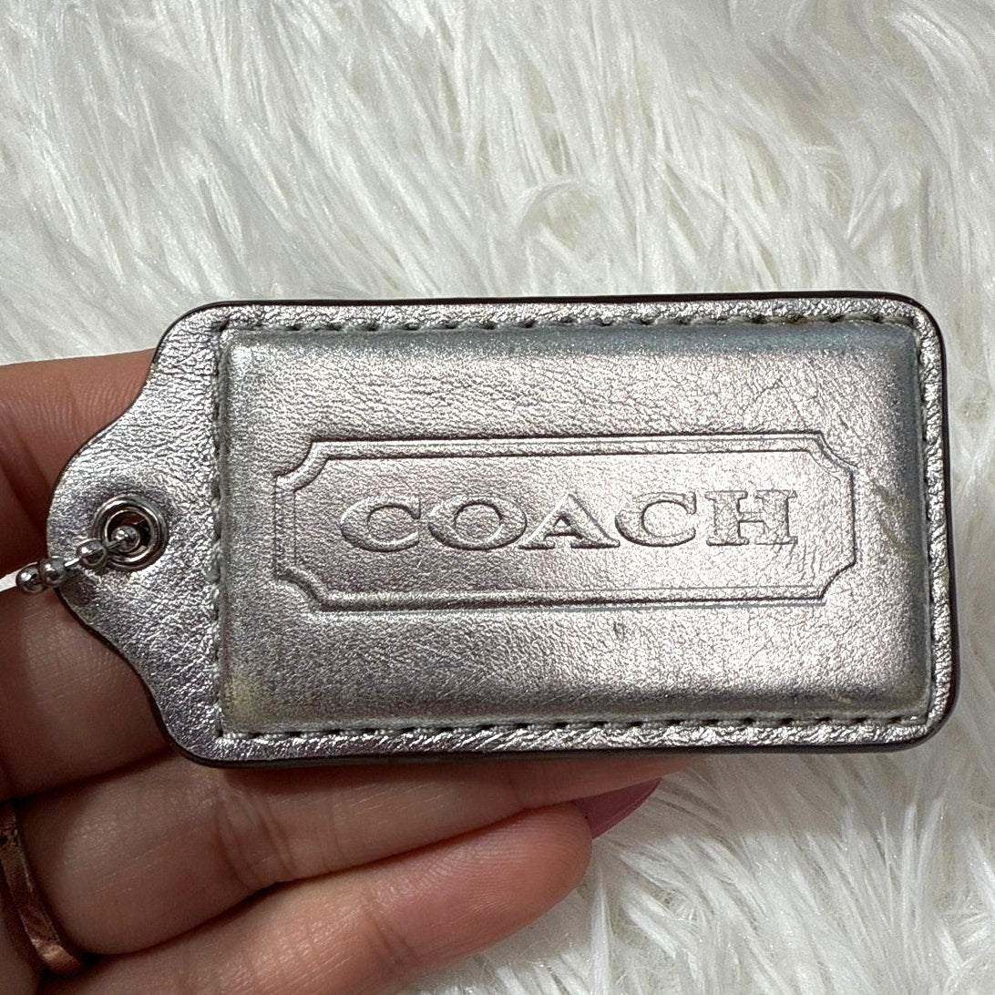 2.5" COACH Fob Bag Charm Hang tag Hangtag