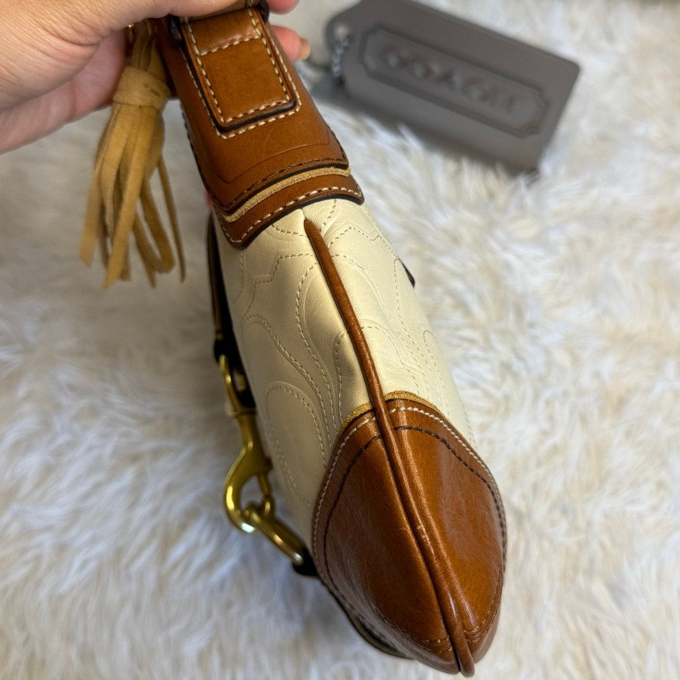y2k COACH Rare Hamptons Medium Hobo Crossbody Shoulder Bag